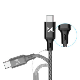 Wozinsky USB – C tipo USB kabelis 2,4A 2m juodas (WUC-C2B)