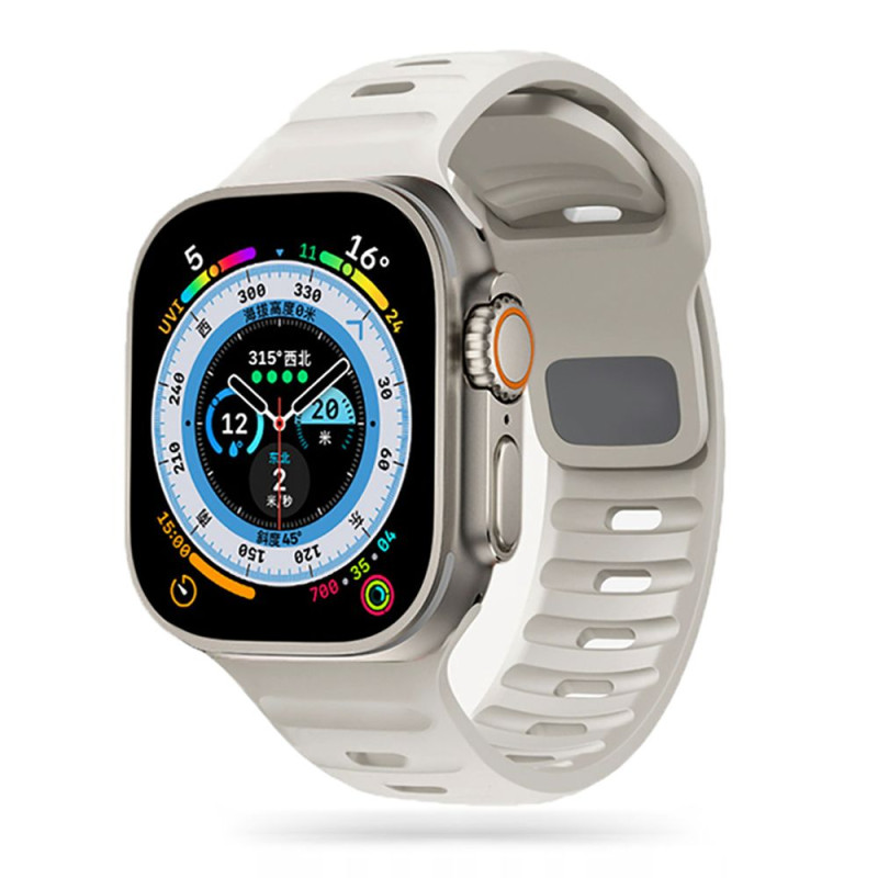 Tech-Protect IconBand Line dirželis, skirtas Apple Watch 4/ 5/ 6/ 7/ 8/ 9/ SE/ Ultra 1/ 2 (42/ 44/ 45/ 49 mm) – smėlio s...