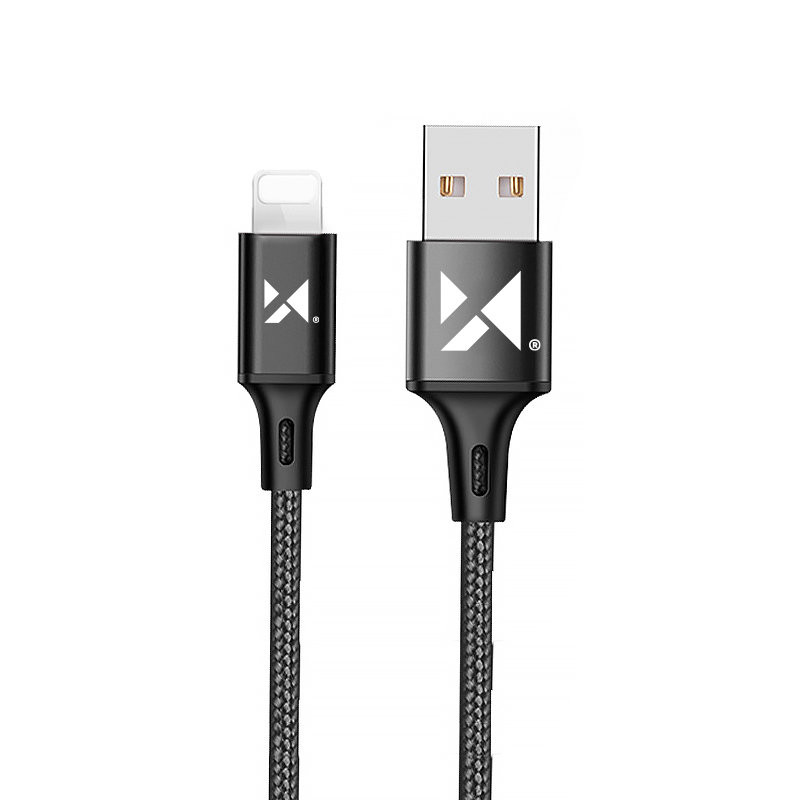 Wozinsky USB – žaibo kabelis 2.4A 1m juodas (WUC-L1B)