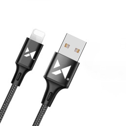 Wozinsky USB – žaibo kabelis 2.4A 1m juodas (WUC-L1B)