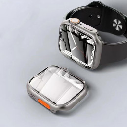 Tech-Protect Defense360 dėklas, skirtas Apple Watch 4 / 5 / 6 / SE (44 mm) - juoda ir oranžinė