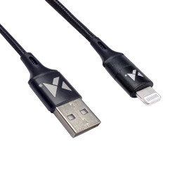 Wozinsky USB – žaibo kabelis 2.4A 1m juodas (WUC-L1B)
