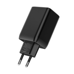 Tech-Protect C65W tinklo įkroviklis 2x USB-C PD 65W / USB-A QC 3.0 - juodas