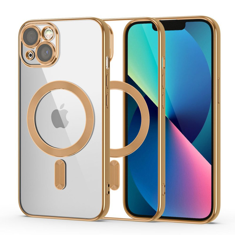 Tech-Protect MagShine Line MagSafe dėklas iPhone 13 - auksinis