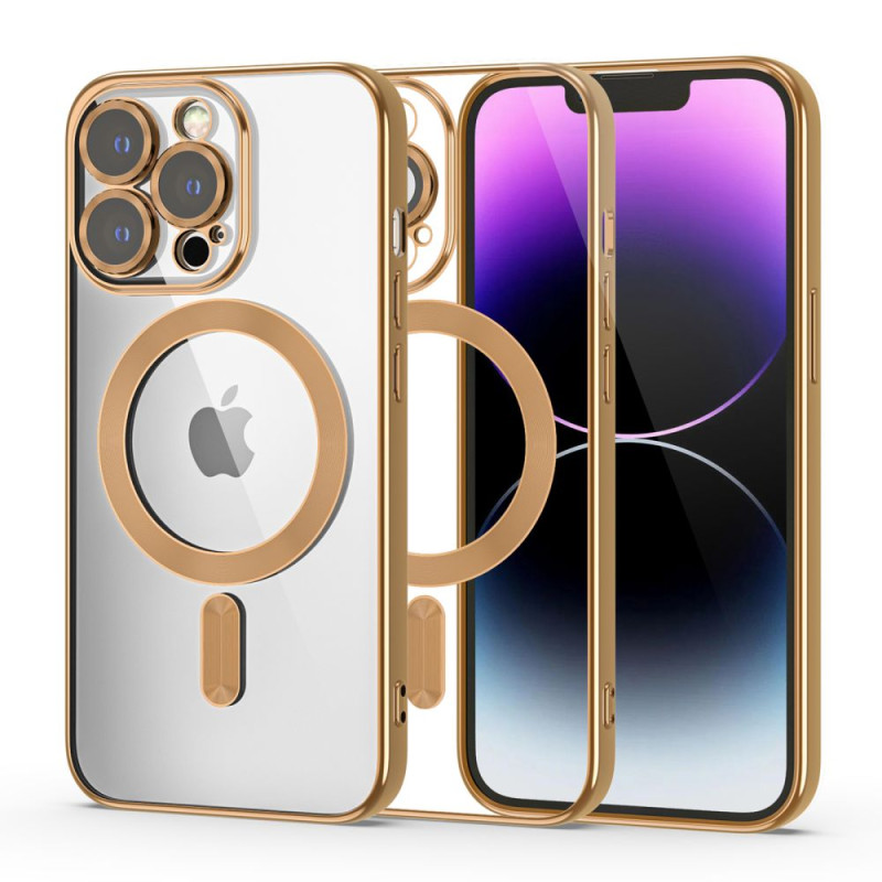 Tech-Protect MagShine Line MagSafe dėklas iPhone 14 Pro - auksinis