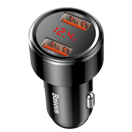 „Baseus Magic Series Dual QC“ – „Quick Charge 3.0“ automobilinis įkroviklis 2x USB 45W 6A juodas (CCMLC20A-01)