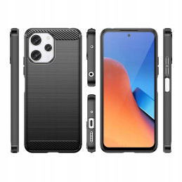 Tech-Protect TPUCarbon dėklas, skirtas Xiaomi Redmi 12 - juodas