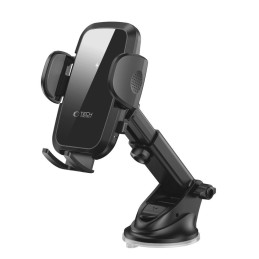 Tech-Protect CM15W-V1 automobilinis telefono laikiklis su 15W indukciniu įkrovikliu kabinai / orlaidei - juodas
