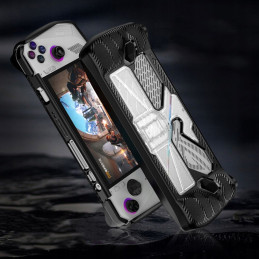 Tech-Protect Defense dėklas, skirtas Asus ROG Ally - juodas ir skaidrus