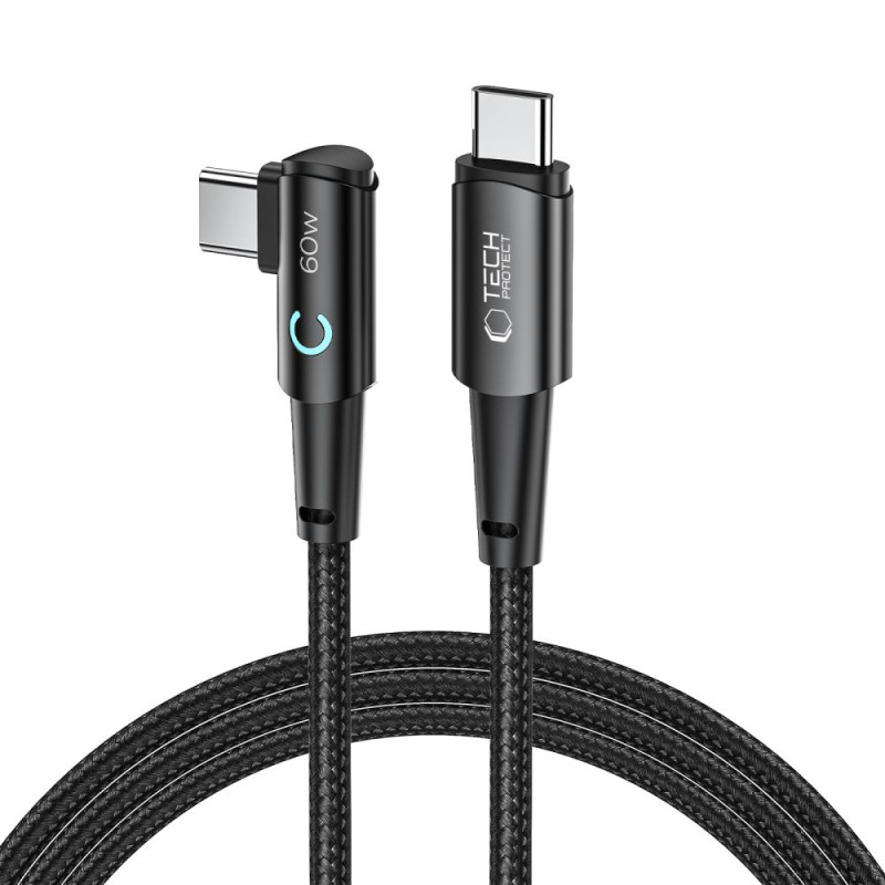 Tech-Protect UltraBoost L USB-C / USB-C laidas 60W 6A 2m - pilkas