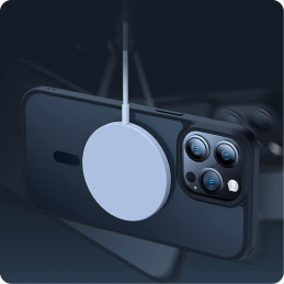 Tech-Protect MagMat MagSafe dėklas iPhone 15 - skaidrus ir juodas