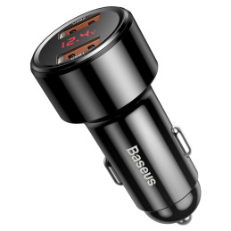 „Baseus Magic Series Dual QC“ – „Quick Charge 3.0“ automobilinis įkroviklis 2x USB 45W 6A juodas (CCMLC20A-01)
