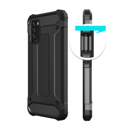 Hybrid Armor šarvuotas hibridinis dėklo dangtelis skirtas Xiaomi Redmi Note 10 5G / Poco M3 Pro gold