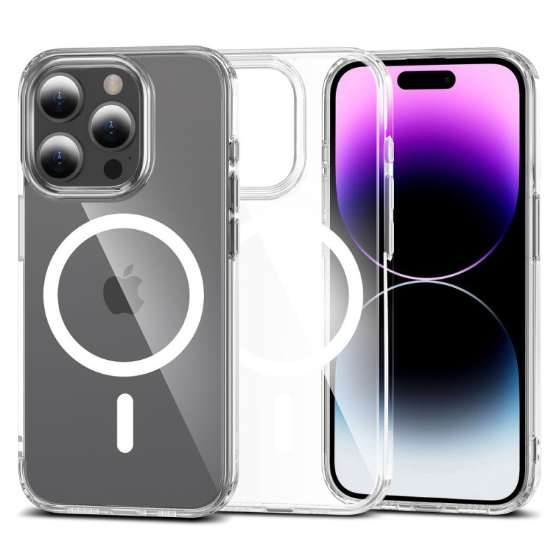 Tech-Protect FlexAir Hybrid MagSafe dėklas iPhone 15 Pro - skaidrus
