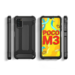 Hybrid Armor šarvuotas hibridinis dėklo dangtelis skirtas Xiaomi Redmi Note 10 5G / Poco M3 Pro gold