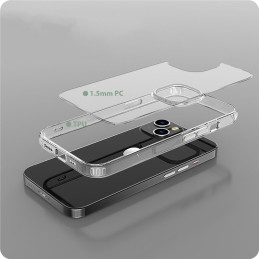 Tech-Protect FlexAir Hybrid dėklas iPhone 15 Pro - skaidrus