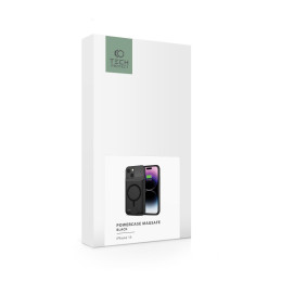 Tech-Protect PowerCase dėklas, skirtas iPhone 15 su MagSafe ir 7000 mAh maitinimo bloku - juodas