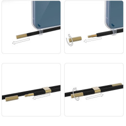 Tech-Protect FlexAir Chain dėklas su MagSafe iPhone 15 - juodos ir smėlio spalvos