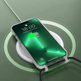 Tech-Protect FlexAir Chain dėklas su MagSafe, skirtas iPhone 15 Pro Max - juodos ir smėlio spalvos
