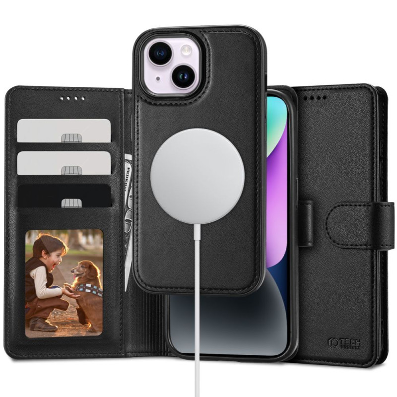 Tech-Protect Wallet MagSafe dėklas iPhone 15 - juodas