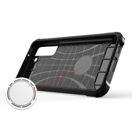 Hybrid Armor šarvuotas hibridinis dėklo dangtelis, skirtas Samsung Galaxy S21 FE auksui
