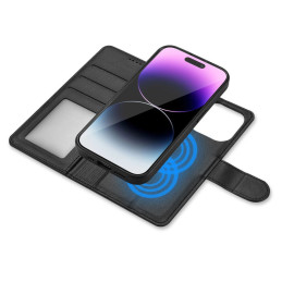 Tech-Protect Wallet MagSafe dėklas, skirtas iPhone 15 Pro Max - juodas