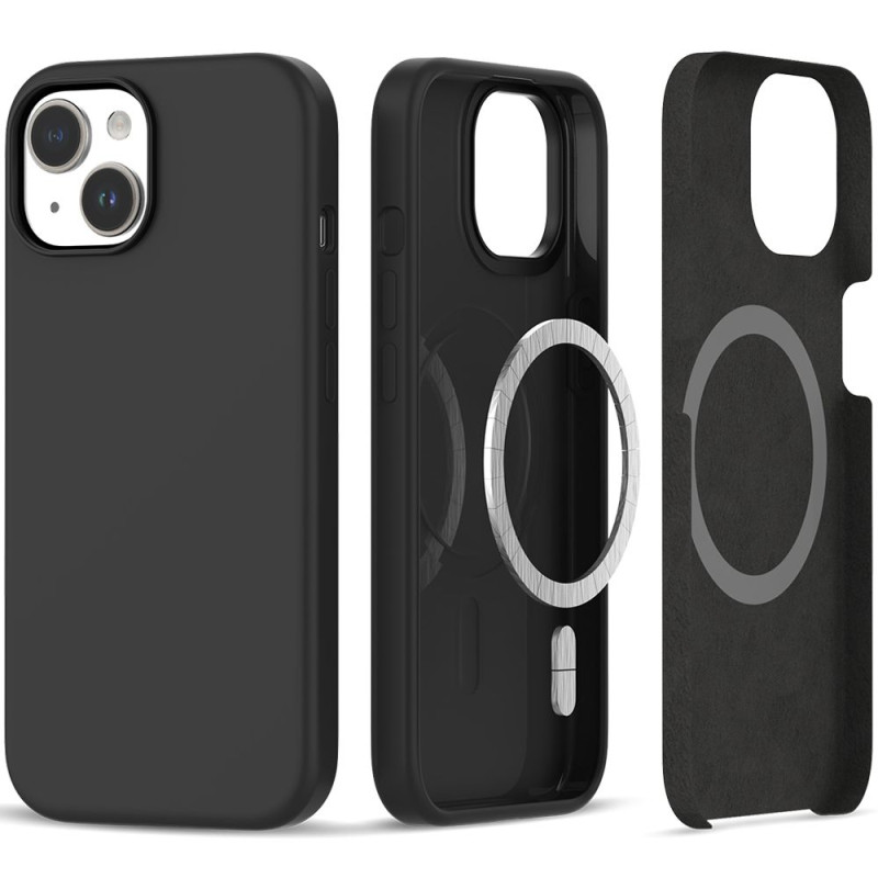 Tech-Protect Silicone MagSafe dėklas iPhone 15 - matinė juoda