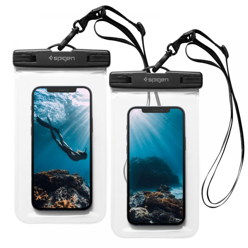 Spigen Spigen Aqua Shield A601 dėklas vandeniui atsparus IPX8 - skaidrus 2 vnt.