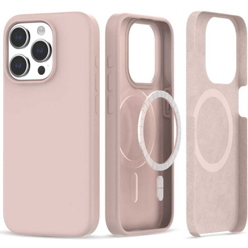 Tech-Protect Silicone MagSafe dėklas iPhone 15 Pro Max - rožinis