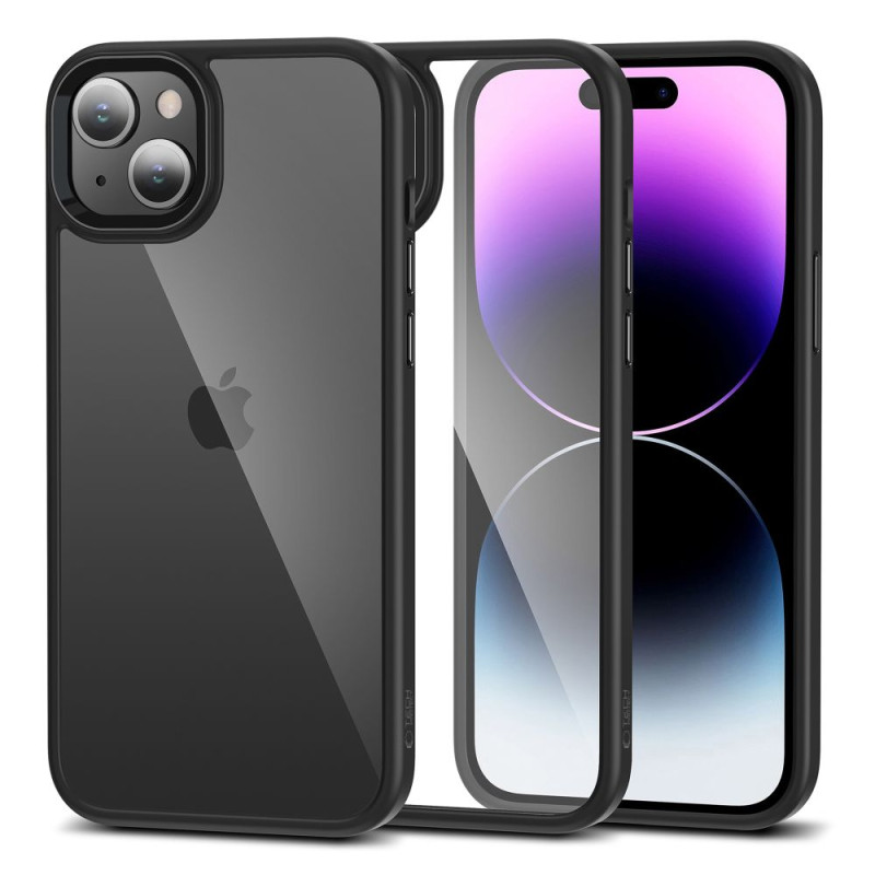 Tech-Protect MagMat dėklas iPhone 15 - juodas ir skaidrus
