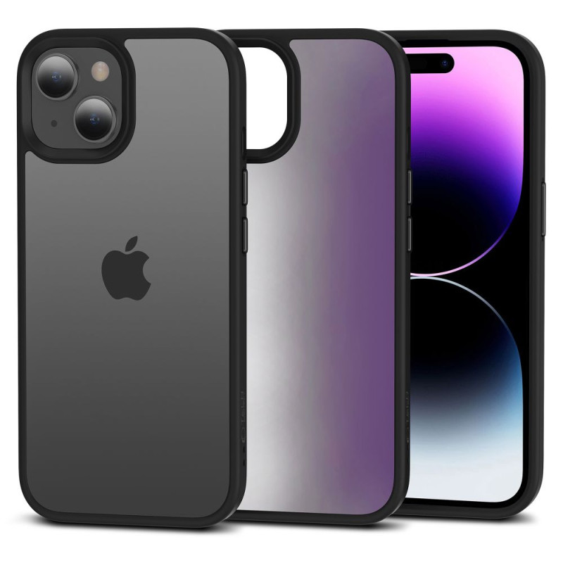 Tech-Protect MagMat dėklas, skirtas iPhone 15 Plus - matinė juoda