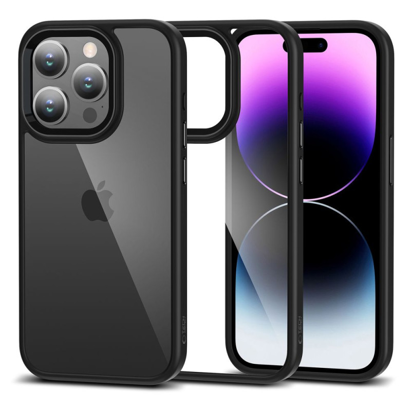 Tech-Protect MagMat dėklas iPhone 15 Pro Max - juodas ir skaidrus