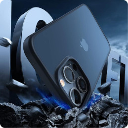 Tech-Protect MagMat dėklas iPhone 15 Pro Max - juodas ir skaidrus