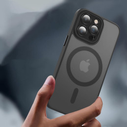 Tech-Protect MagMat Cam+ MagSafe dėklas skirtas iPhone 15 Pro - matinė juoda