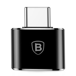 Baseus Mini USB-A į USB-C OTG adapteris – juodas
