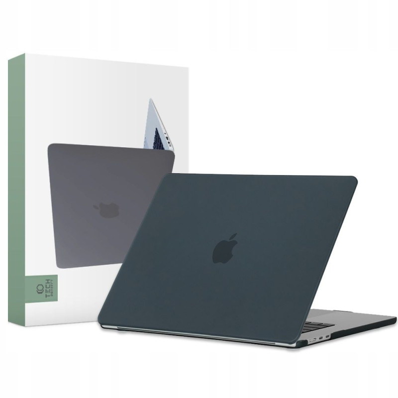 Tech-Protect SmartShell dėklas, skirtas MacBook Air 15" M2 / M3 / 2023-2024 - matinė juoda
