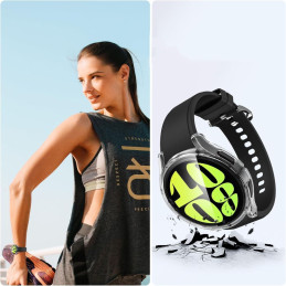 Tech-Protect Defense360 dėklas, skirtas Samsung Galaxy Watch 6 (40 mm) - skaidrus