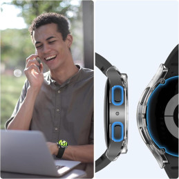 Tech-Protect Defense360 dėklas, skirtas Samsung Galaxy Watch 6 (40 mm) - skaidrus