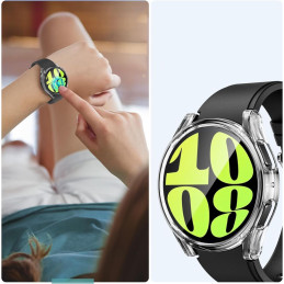 Tech-Protect Defense360 dėklas, skirtas Samsung Galaxy Watch 6 (40 mm) - skaidrus