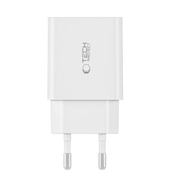 Tech-Protect C35W tinklo įkroviklis 2x USB-C PD 35W - baltas