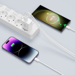 Tech-Protect C35W tinklo įkroviklis 2x USB-C PD 35W - baltas