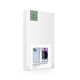 Tech-Protect FlexAir Hybrid MagSafe dėklas iPhone 15 - skaidrus ir blizgantis