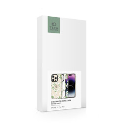 Tech-Protect MagMood MagSafe dėklas, skirtas iPhone 15 Pro Max - baltos ramunėlės