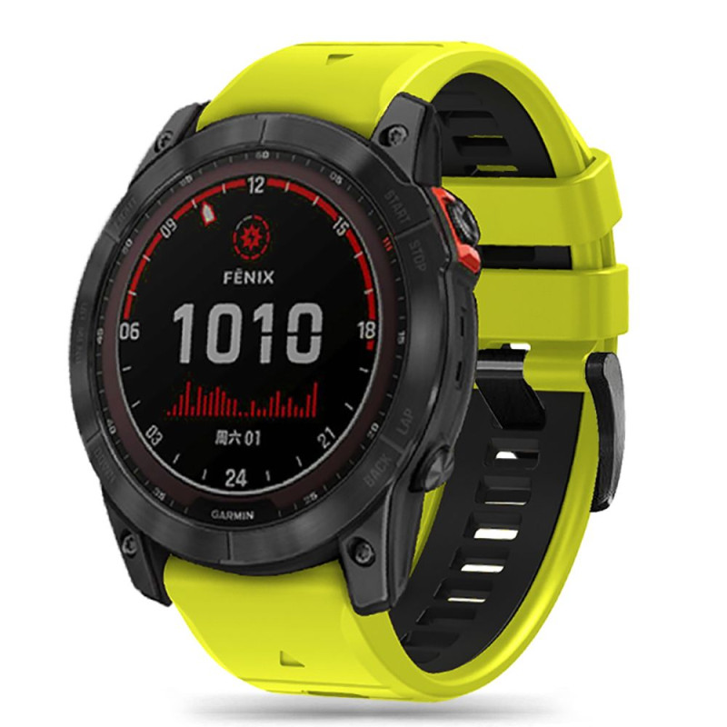 Tech-Protect IconBand Pro dirželis, skirtas Garmin Fenix 3 / 5X / 3HR / 5X Plus / 6X / 6X Pro / 7X - Lime Green