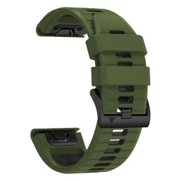 Tech-Protect IconBand Pro dirželis, skirtas Garmin Fenix 3 / 5X / 3HR / 5X Plus / 6X / 6X Pro / 7X - tamsiai žalia/ juod...