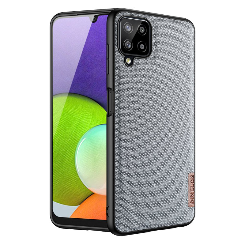 Dux Ducis Fino dėklo dangtelis, padengtas nailono medžiaga, skirtas Samsung Galaxy A22 4G pilkas
