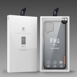 Dux Ducis Fino dėklo dangtelis, padengtas nailono medžiaga, skirtas Samsung Galaxy A22 4G pilkas