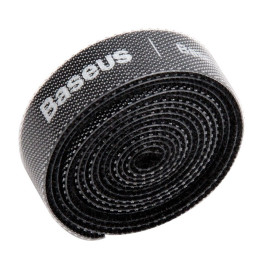 „Baseus Rainbow Circle“ kabliukas ir kilpa dirželiai - Velcro juosta, Velcro kabelio laikiklis 1 m juodas (ACMGT-E01)