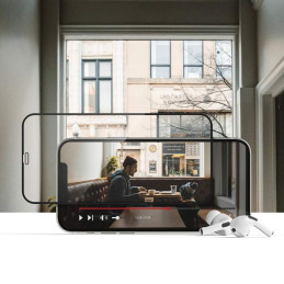 Tech-Protect Hofi Glass Pro+ grūdintas stiklas, skirtas Samsung Galaxy M34 5G - su juodu rėmeliu