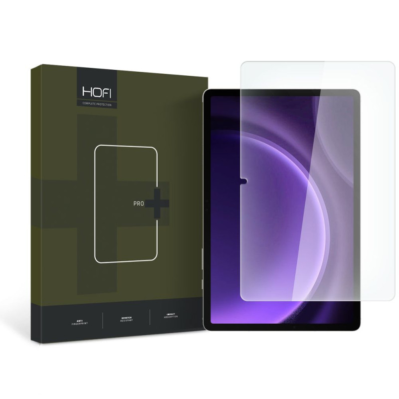 Tech-Protect Hofi Glass Pro+ grūdintas stiklas, skirtas Samsung Galaxy Tab S9 FE 10,9" X510 / X516B - su juodu rėmeliu